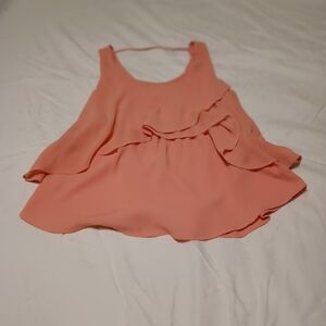 Blue pepper 🌵 sleeveless orange top S